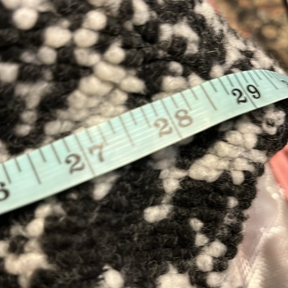 PRANA Women’s "Sakari" Jacket Oversized Wool Blend Knit Textured Black & White S - Picture 8 of 11